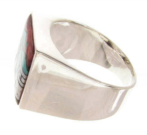 Multicolor Native American Design Jewelry Ring Size 9-3/4 YS66881